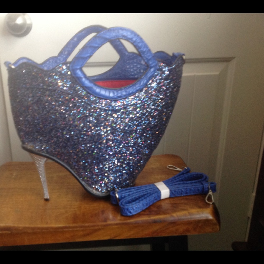 Glitter High Heel Handbag
